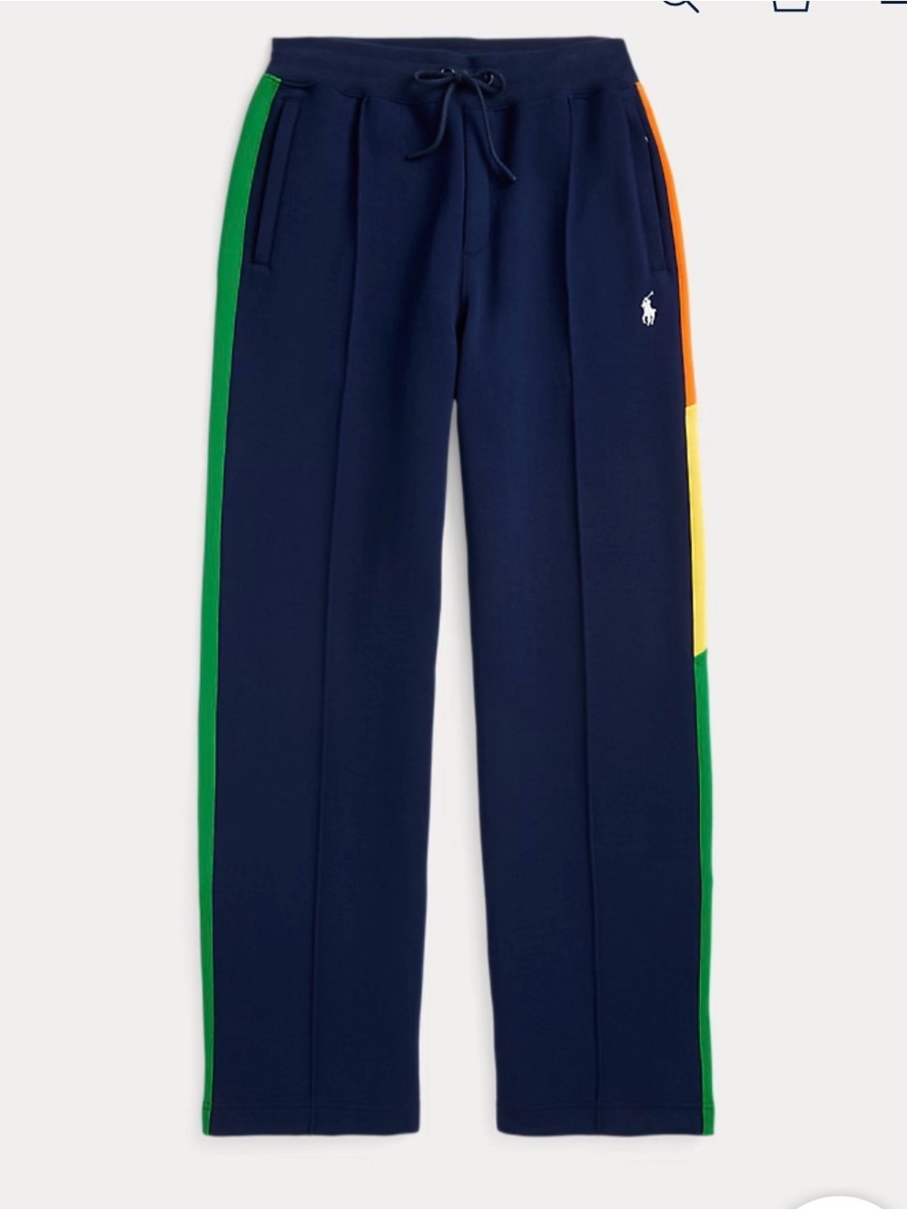 NWT Polo Ralph Lauren 2024 US Open Ball Crew Track Pants Navy Multi M
